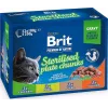 BRIT Premium Cat Sterilised Plate - Comida húmeda para gatos - 12x100g