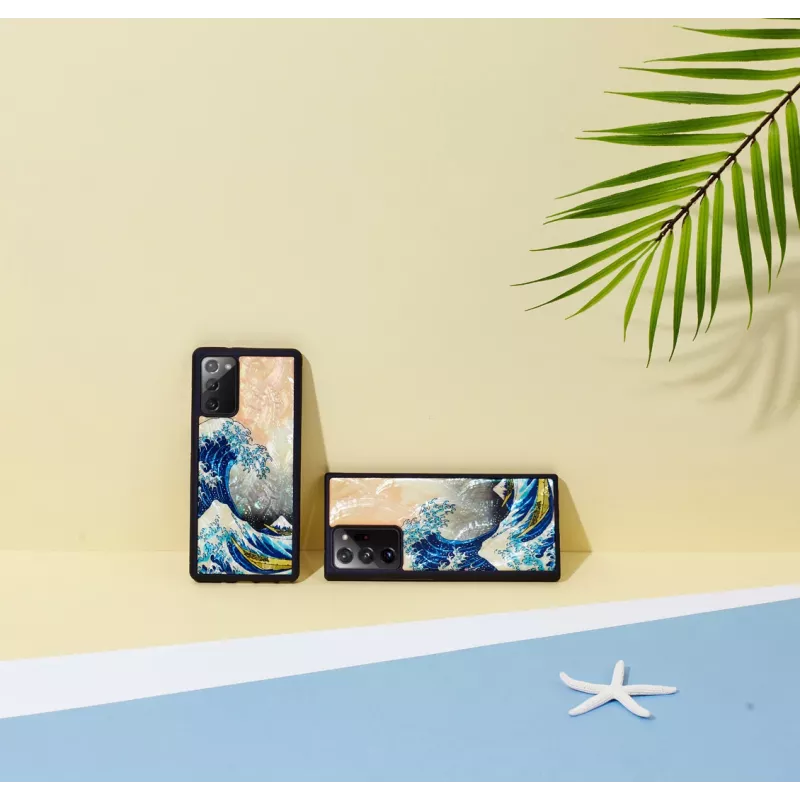Funda protectora iKins para Samsung Galaxy Note 20 con diseño Great Wave