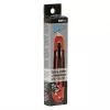 WEDO 78805 cúter de seguridad Standard, hoja trapezoidal, retracción automática de la hoja, bloqueo de seguridad, incl. cortador de láminas, negro/rojo