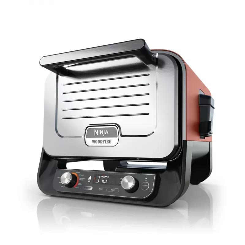 Ninja Woodfire OO101EU horno eléctrico de exterior, horno para pizza y ahumador, 2400 W