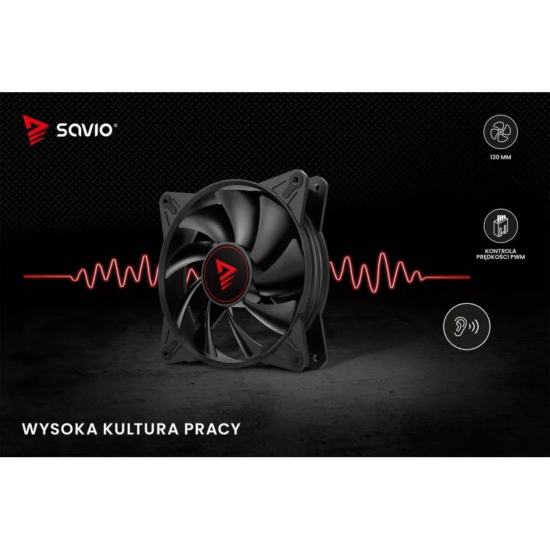 SAVIO SAVGBLADE ventilador de caja 120mm PWM