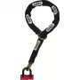 ABUS 59715 candado de bicicleta negro - rojo 1200 mm candado de cadena (59715)