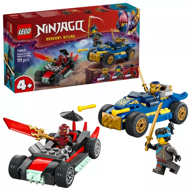 Bloques Ninjago 71840 Duelo de velocidad Rogue vs. Drix