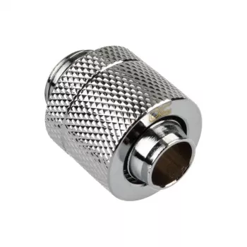 Conector recto Alphacool Eiszapfen G1/4 pulgadas macho a 13/10 mm – Cromo Plata