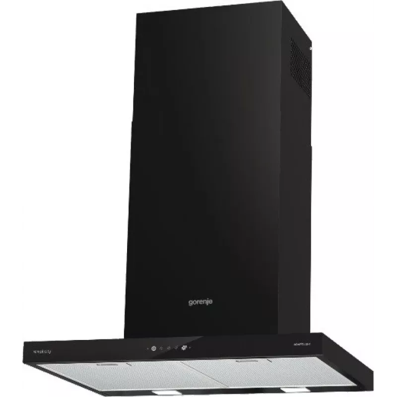 Gorenje WHT6SYB montaje en pared negro 650 m³/h