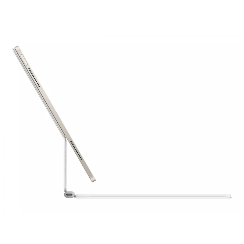 Teclado Apple Magic QWERTY inglés blanco con trackpad