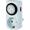 Bachmann Temporizador mecánico mini - Interruptor de red automático - AC 230 V - 3680 Watt - Blanco (852.104)