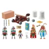 Playmobil 71268 Asterix: Edifis y la batalla por el palacio catapulta funcional de los romanos colección figuras de juego diversión juego de rol imaginativo