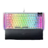 Teclado mecánico gaming hot-swappable Razer | BlackWidow V4 75% | Teclado gaming | Con cable | US | Phantom White Edition | USB Type-C | Razer Mechani