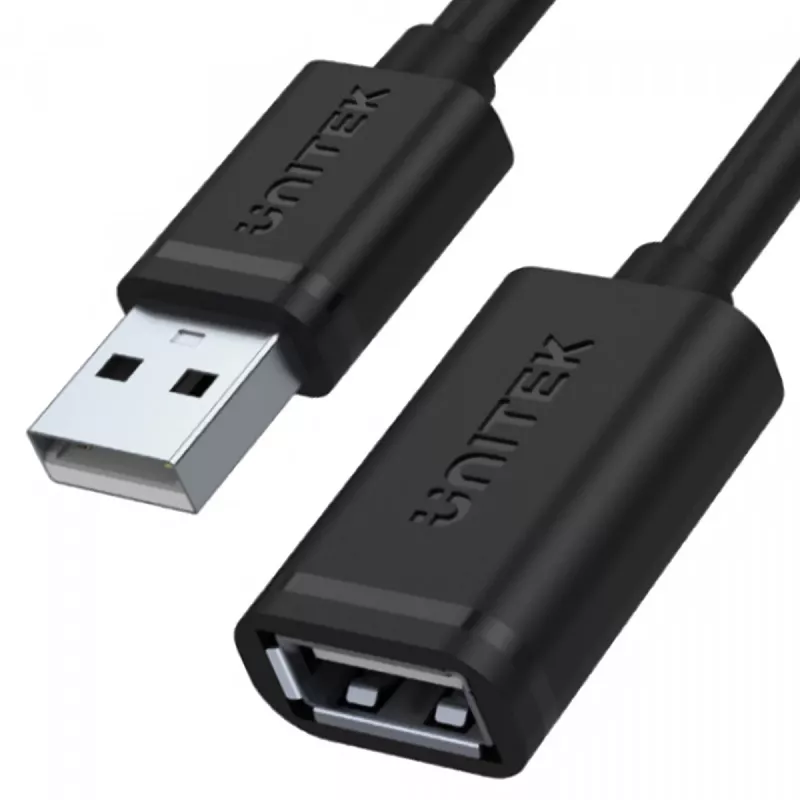 Cable USB UNITEK Y-C447GBK 0,5 m USB 2.0 negro