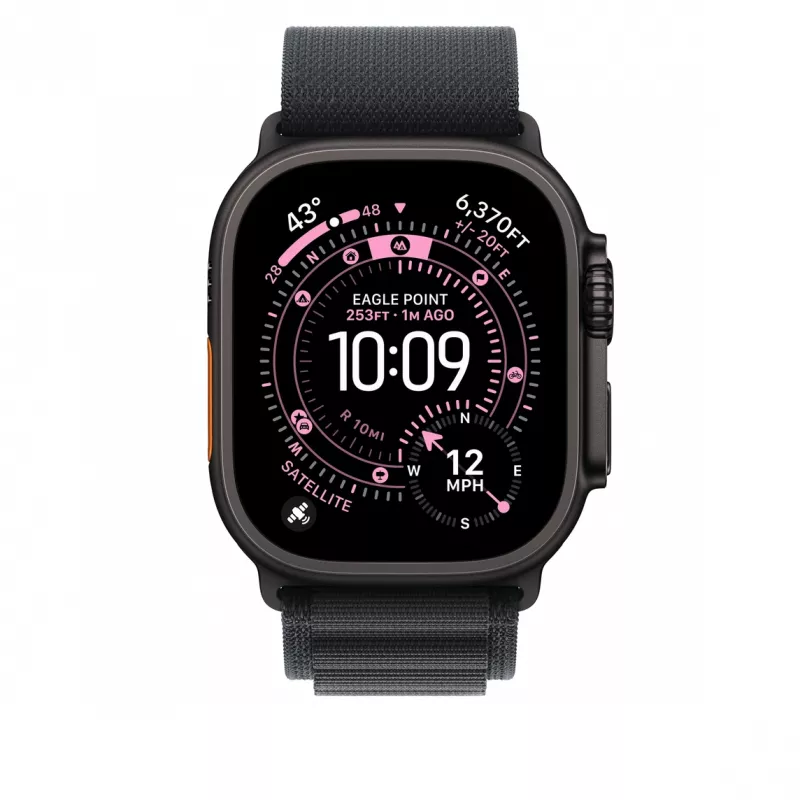 Correa Apple MG9G4ZM/A Smartwatch negro titanio poliéster spandex
