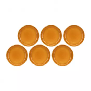 ROSE&TULIPANI set de 6 platos de sopa naranja