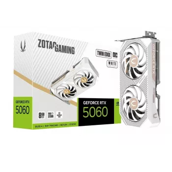 Tarjeta gráfica Zotac GAMING GeForce RTX 5060 Twin Edge OC White Edition 8GB GDDR7