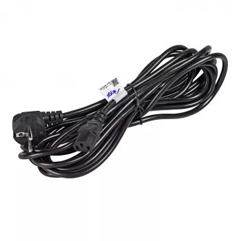 Akyga AK-PC-05C cable de alimentación, CEE 7/7 a IEC C13, cobre 3 x 1 mm², 5 m, negro