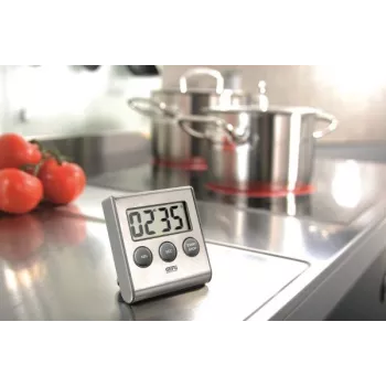 Reloj de cocina digital GEFU CONTARE Negro, acero inoxidable