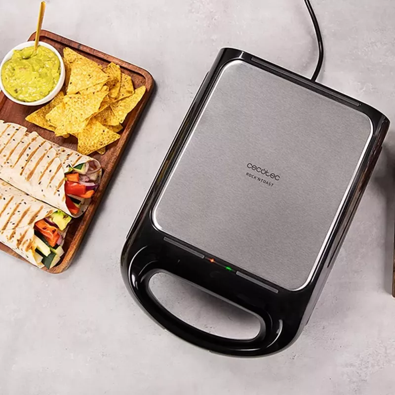 Sandwichera Cecotec | Rock'nToast Family 3in1 | 1500 W | número de placas 3 | negra