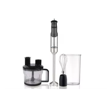 Batidora de brazo BLAUPUNKT HBD611 — 1200 W, negra, varillas, vaso medidor, salpicadero