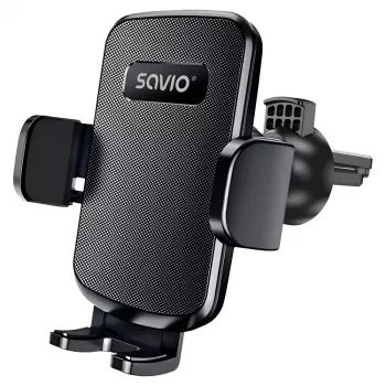 Soporte para móvil SAVIO CH-05, negro – accesorio protector resistente para teléfonos móviles