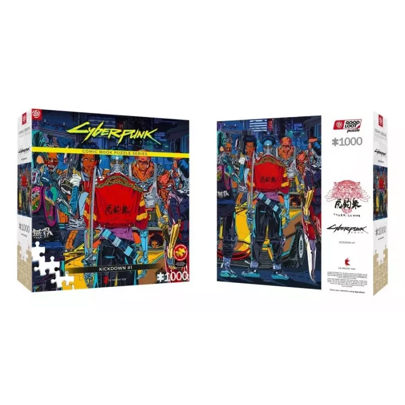 Puzle Good Loot Comic Book Puzzle: Cyberpunk 2077 Kickdown, 1000 piezas