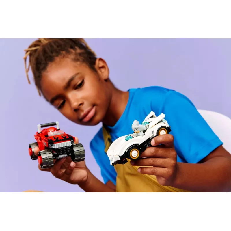 LEGO SONIC THE HEDGEHOG 77118 El coche de Silver contra el monster truck de Knuckles