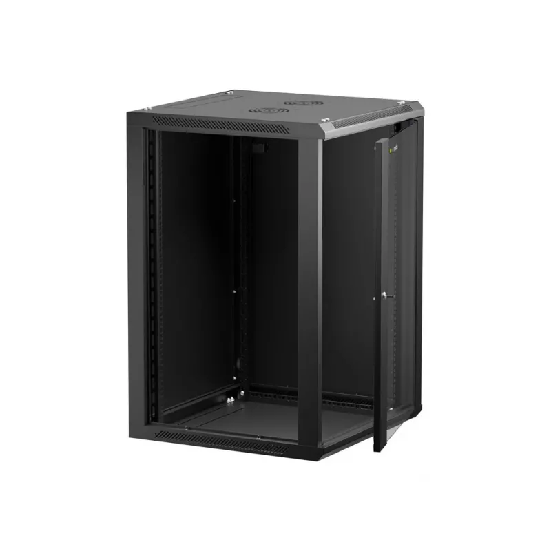 Rack de montaje en pared Netrack 019-180-66-022 negro 18U