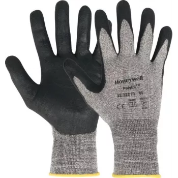 Guantes de trabajo Honeywell gris algodón multiusos, talla 11, palma recubierta de espuma de nitrilo