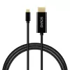 Cable USB-C SAVIO CL-191 2 m — USB-C a USB-C, conector macho a conector macho, Negro, revestimiento de plástico, conductor de cobre