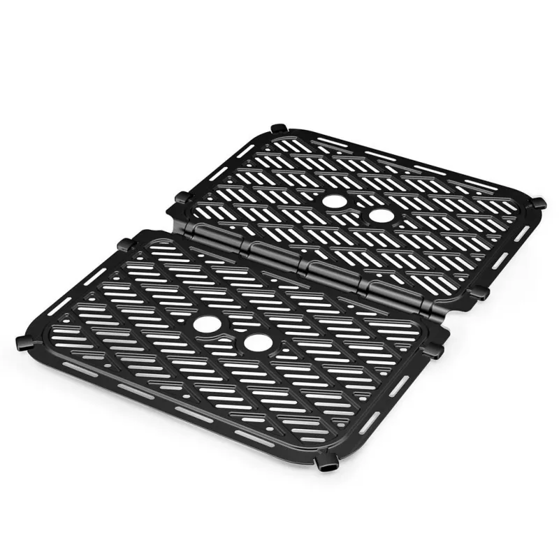 Freidora de aire Tristar FR-9078 doble 10 L, 2800 W, control táctil, LCD, negra/acero inoxidable