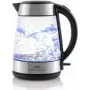 Hervidor de agua ETA Crystela II 1,7 L 2200 W, cuerpo de cristal, acero inoxidable, detalles negros