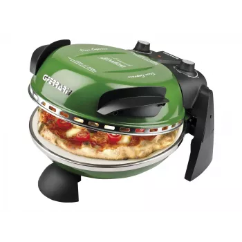 Delizia Horno de pizza G1000603 (Verde, 1.200 vatios, para pizza Ø 31 cm)