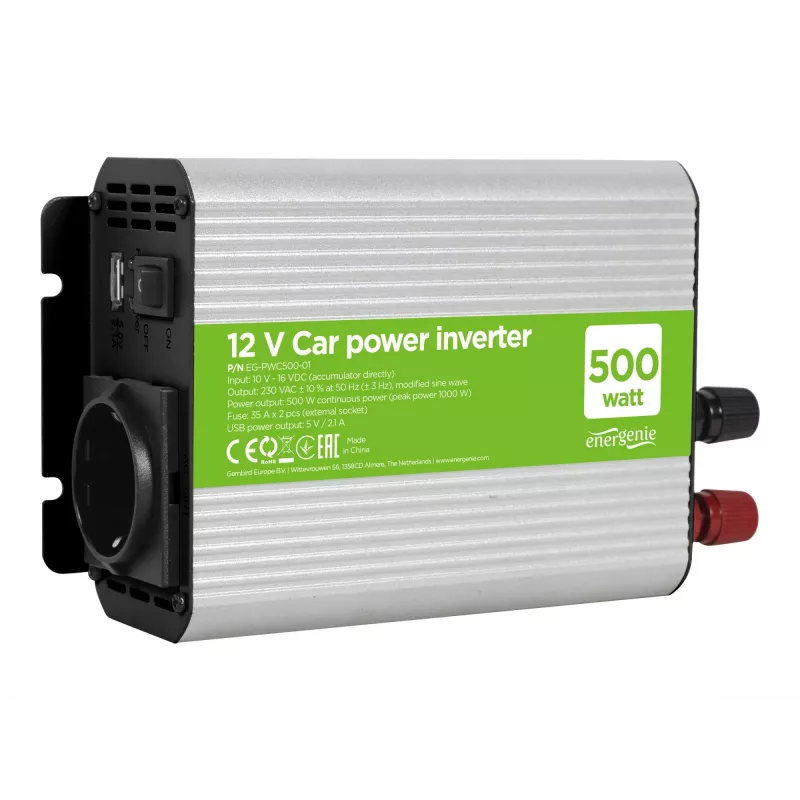 Convertidor de tensión para coche 12V 500W