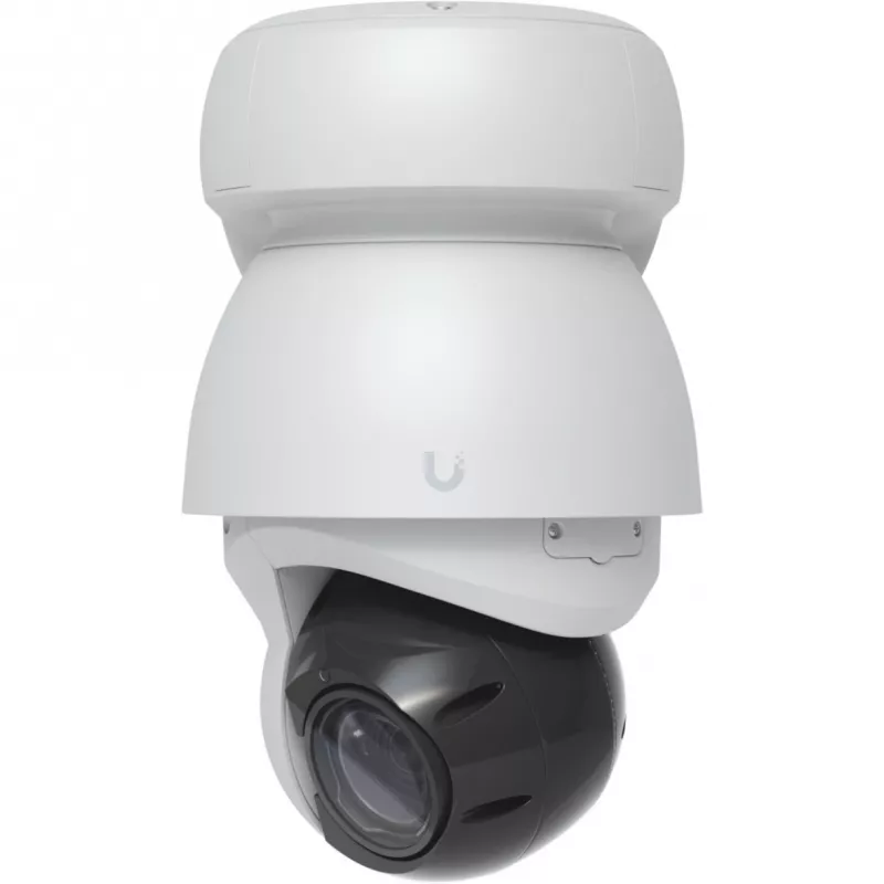 Cámara de vigilancia IP UBIQUITI UVC-AI-PTZ-W — AI PTZ industrial esférica 3864×2160, zoom óptico 22×, rotación 360°, por cable, pared/mástil/escritorio, blanca