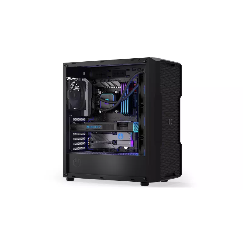 Endorfy Navis F360 ARGB EY3B006 refrigeración líquida AIO para CPU, radiador de 360 mm, 3 ventiladores de 120 mm, 250–1800 RPM, LGA 1700/AM5/AM4, negro