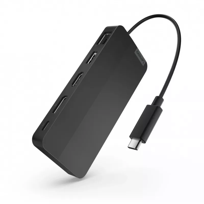 Lenovo 40B90100EU Base de acoplamiento/replicador de puertos para portátil con cable USB 3.2 Gen 1 (3.1 Gen 1) Type-C Negro