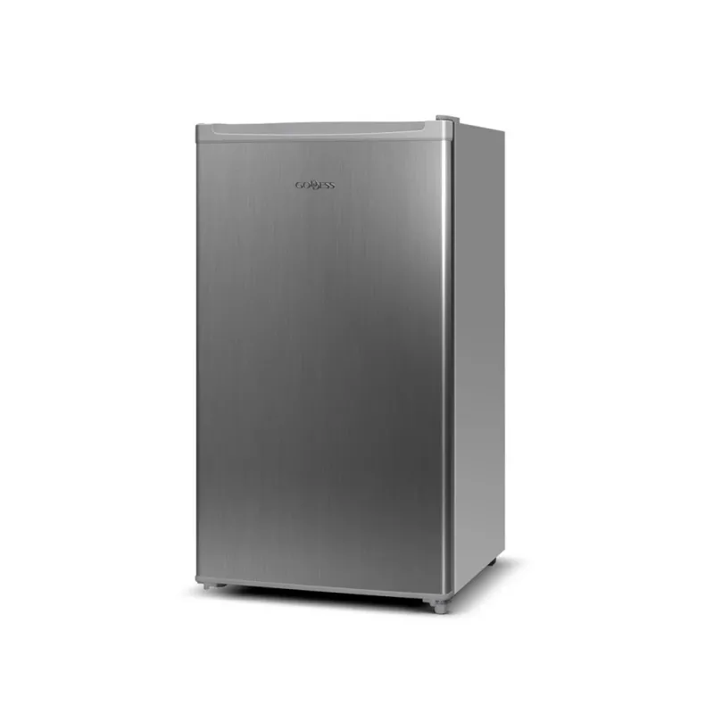Frigorífico Goddess | GODRSE085GS8SSE | Clase de eficiencia energética E | Instalación libre | Frigorífico sin congelador | Altura 85 cm | Capacidad útil de refrigeración 90 L | 39 dB | Plata