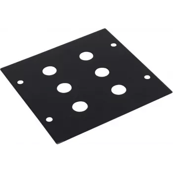 Módulo de panel Omnitronic Módulo 2HE con 6x conectores hembra jack, 88×88 mm