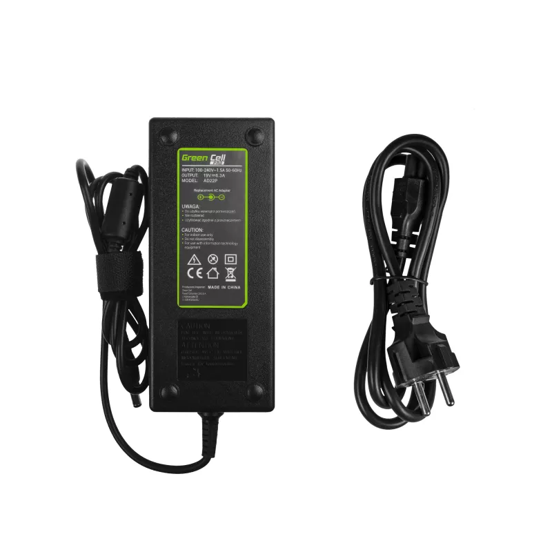 Fuente de alimentación/inversor Green Cell AD22P 120 W 19 V 6,3 A para portátiles ASUS, interior, negro