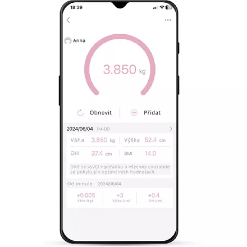 Báscula para bebés ETA ETA730690000 — báscula para bebés/niños pequeños, máx. 20 kg, precisión 5 g, blanca