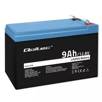 Batería LiFePO4 Litio Hierro Fosfato 12.8V 9Ah 115.2Wh