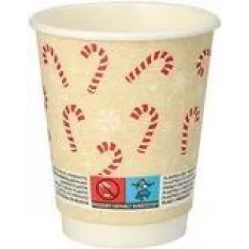 PAPSTAR 20 vasos desechables Candy Canes 0,2 ml (89695)