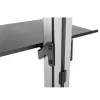 Maclean MC-791N soporte de TV telescópico de suelo a techo con estante, 37-70 pulgadas, 30 kg