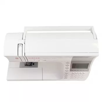 Máquina de coser SINGER Quantum Stylist 9960 — 600 puntadas, 13 programas automáticos de ojal, sistema de brazo libre