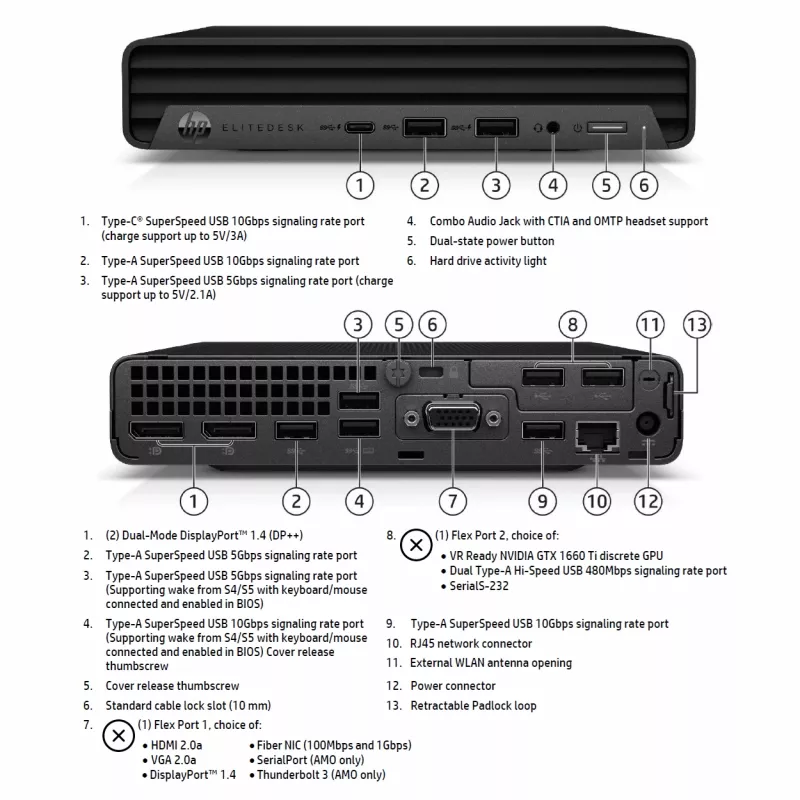 PC de sobremesa HP EliteDesk 800 G6 — Intel Core i5-10500, 16 GB RAM, 256 GB SSD, Intel UHD Graphics 630, Windows 11 Pro (Grade A, reacondicionado)