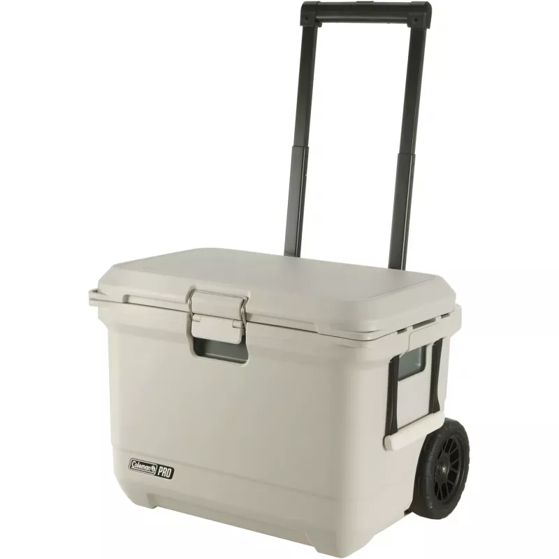 Nevera portátil con ruedas Coleman Pro 55QT blanca 52L 120h
