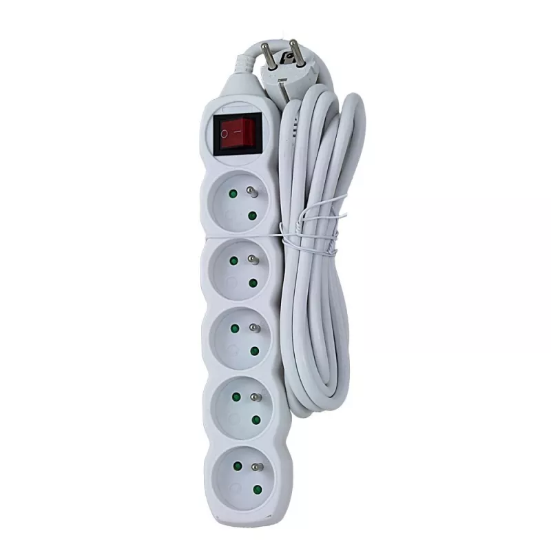 Regleta Esperanza ELK215W 3 m 5 toma(s) de CA para interiores blanca
