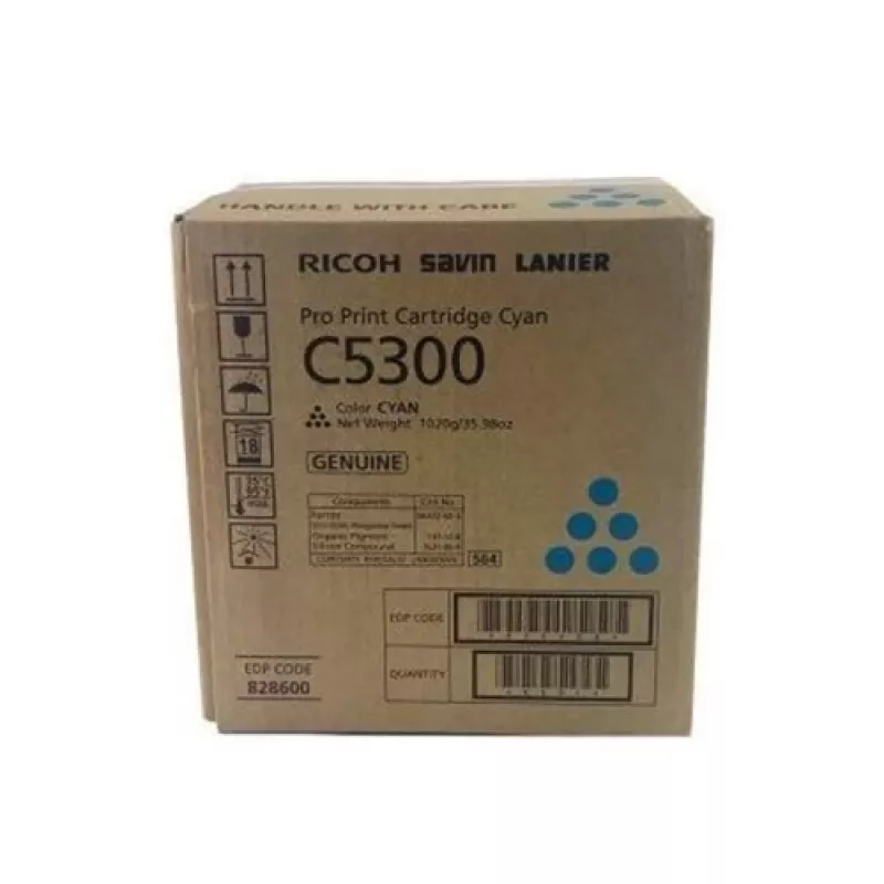 Ricoh C5300 (828604) Cartucho de tóner, Cian (SPEC)
