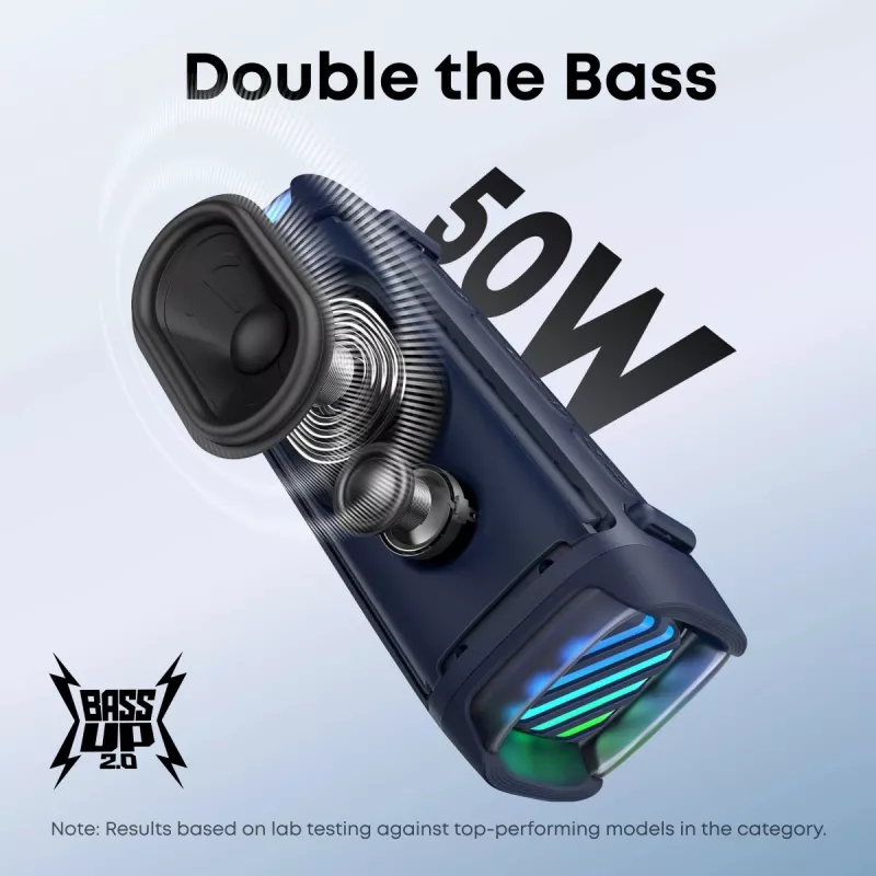 Altavoz Bluetooth portátil Anker Soundcore Boom 3i — 50 W, resistente al agua, de batería