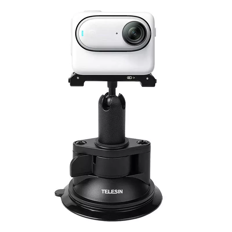 Set de base magnética y base con ventosa Telesin MAG-003 para Insta360 GO 3