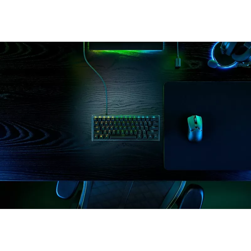 Teclado Razer Huntsman V3 Pro Mini Gaming USB QWERTZ Alemán Negro
