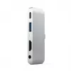 Hub Satechi Aluminum USB-C para iPad Pro plateado